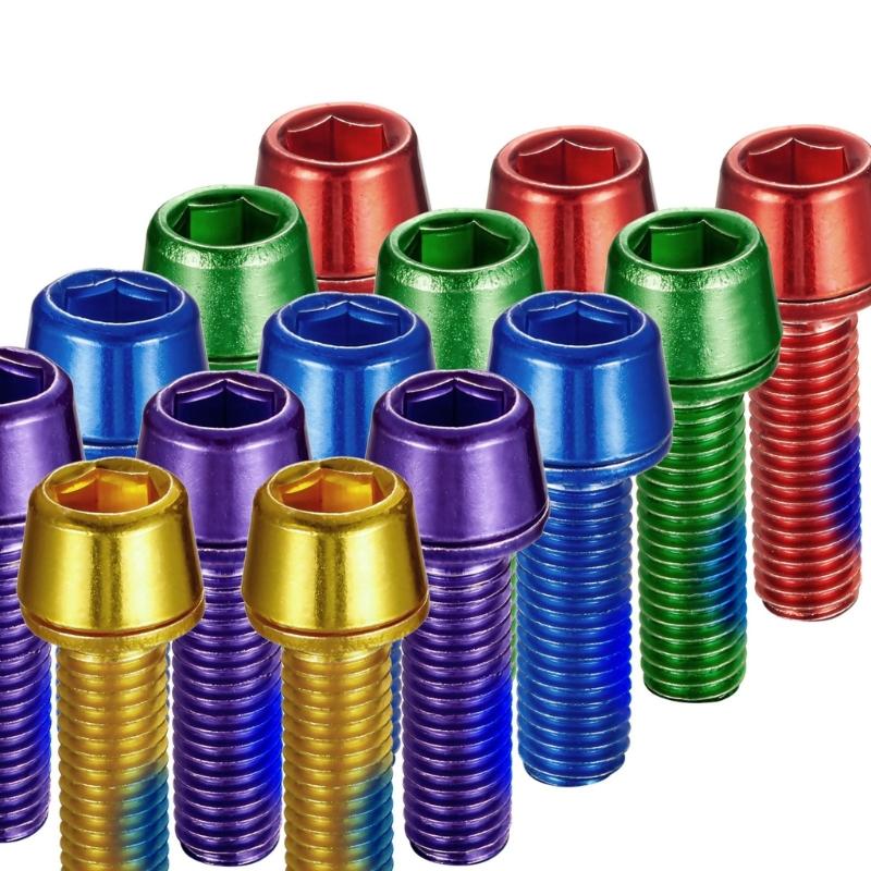 6pcs Multifunctional Bike Disc Brake Pad Bolts Fixing Screws Cycling Accessory for Cycling Maintenance