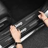 Car Threshold Protection Strip Anti Stepping Sticker Foot Pedal Sticker For Jeep Grand Cherokee Wrangler JK Gladiator Compass AJP1