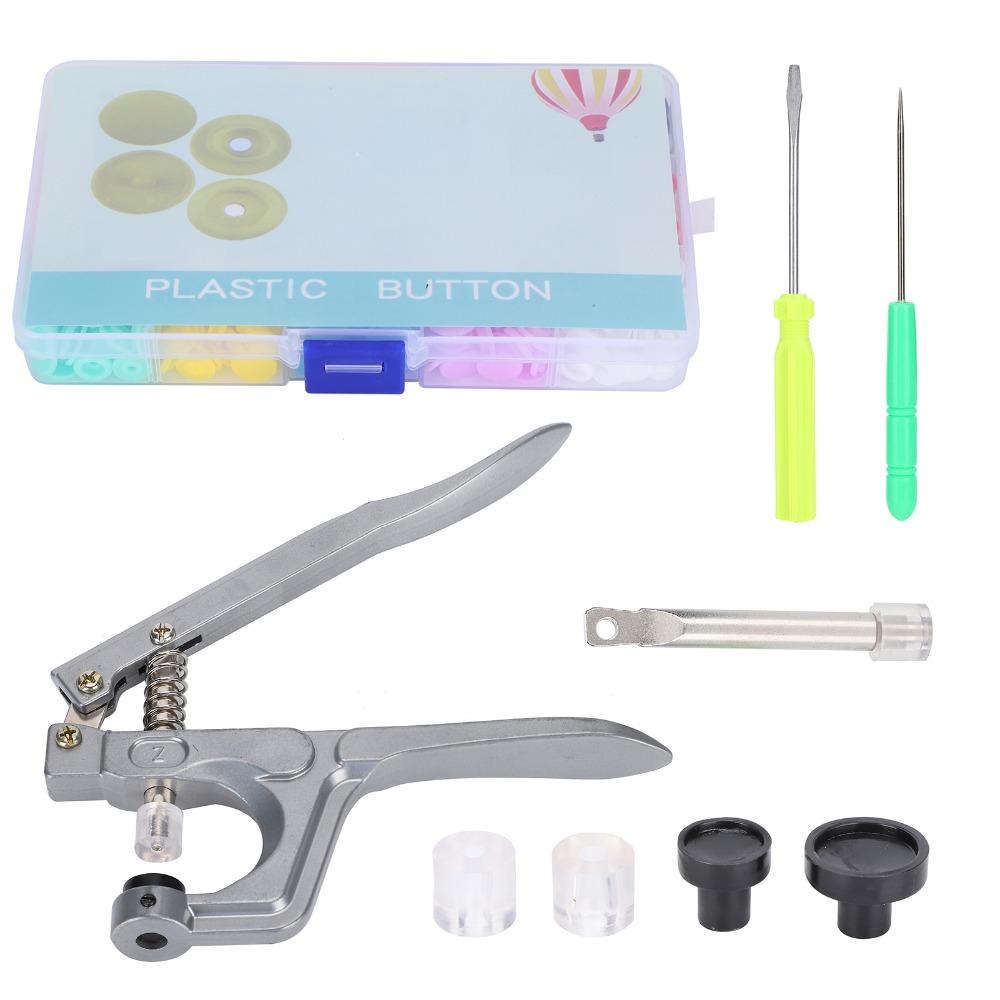 150set Mixed Color Snap Pliers Tool Resin Material Snap Buttons Kit For DIY Crafting