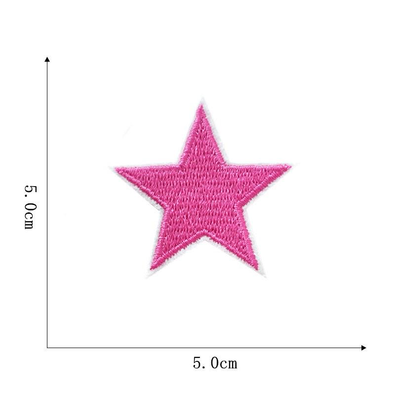Five-Pointed Star Embroidered Cloth Patch for Clothing