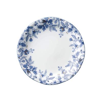 Plate, 21cm, Blue Sorrentino Color Line Finish, Microwave and Dishwasher Safe, Blue Bone China, 4965L/59311A