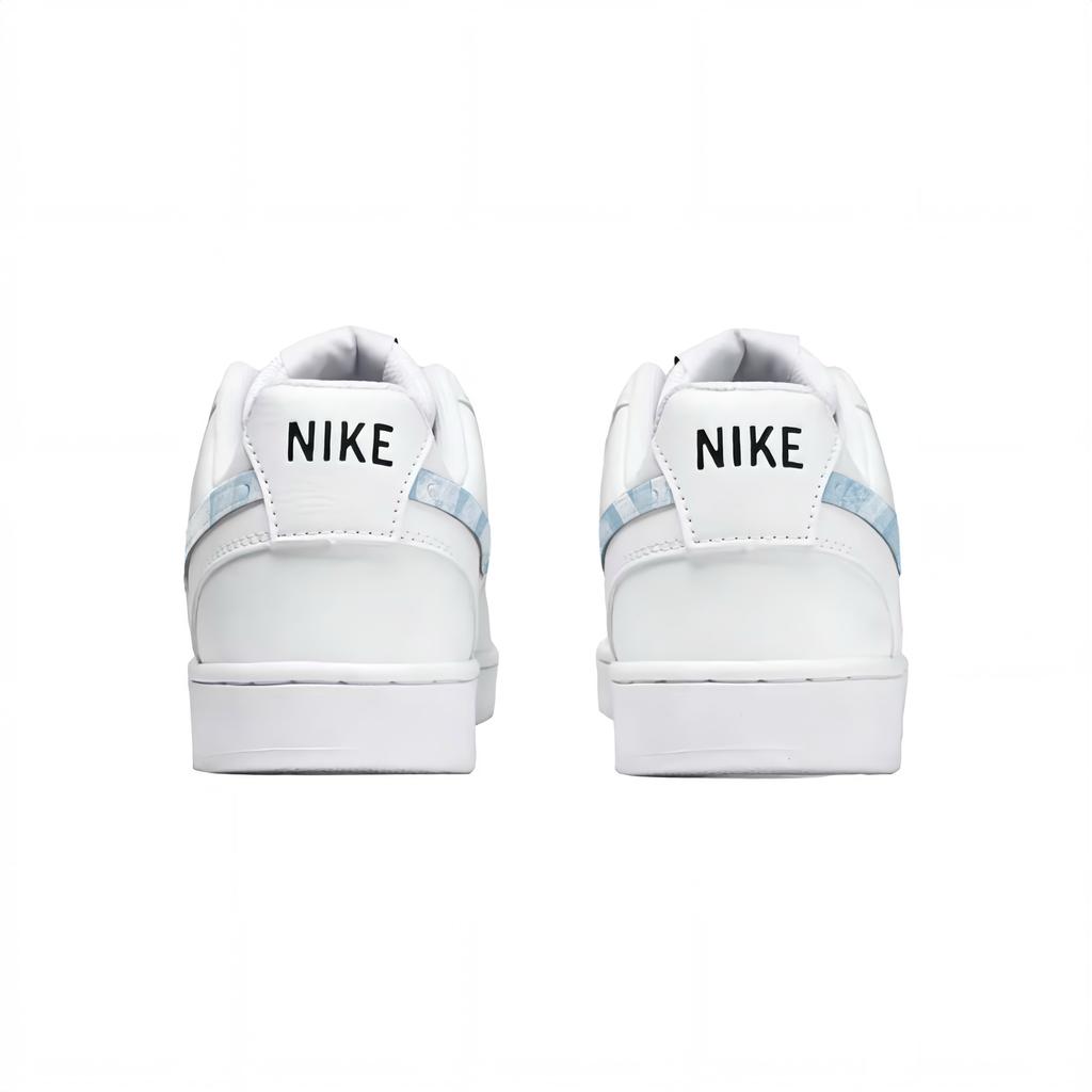 Nike Court Vision 1 Heartbeat Pu Low top Skateboard Shoes Men's White Blue DH2987-101(Team2109-SBOX)