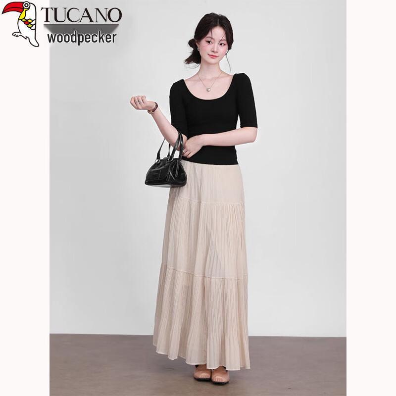 Woodpecker Women s Summer Slim Fit U-Neck Cotton T-Shirt 2XL