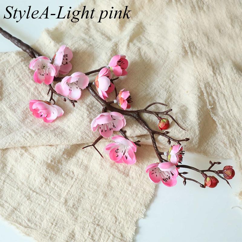 Artificial Flower Cherry Red Artificial Plant Plum Blossom Silk Flower Small Winter Plum
