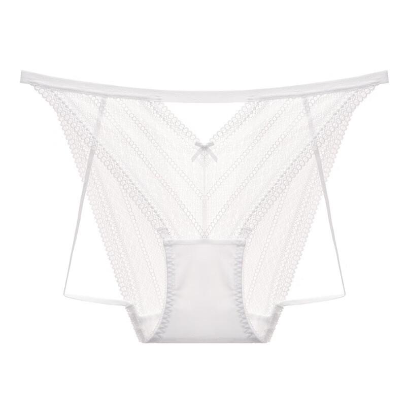 Maniform Women's Low-Rise High-Cut Lace Seamless Panties