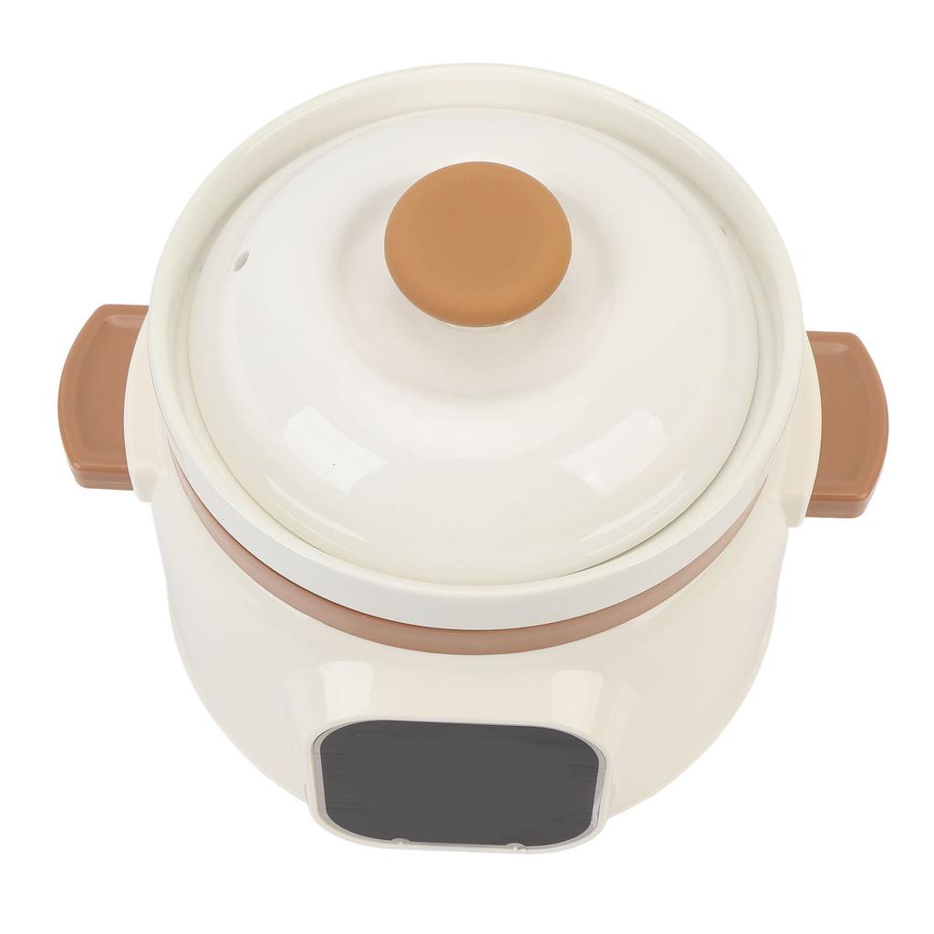 1.8L Electric Ceramic Stew Pot Full Automatic 24H Reservation 235W Multipurpose Stewing Cooker for