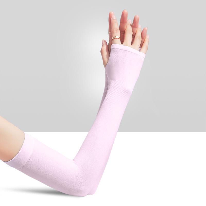 Manicotti in Seta Ghiaccio con Protezione UV per Donna e Uomo - Protezioni per Braccia per Ciclismo Estivo e Sport all'Aria Aperta