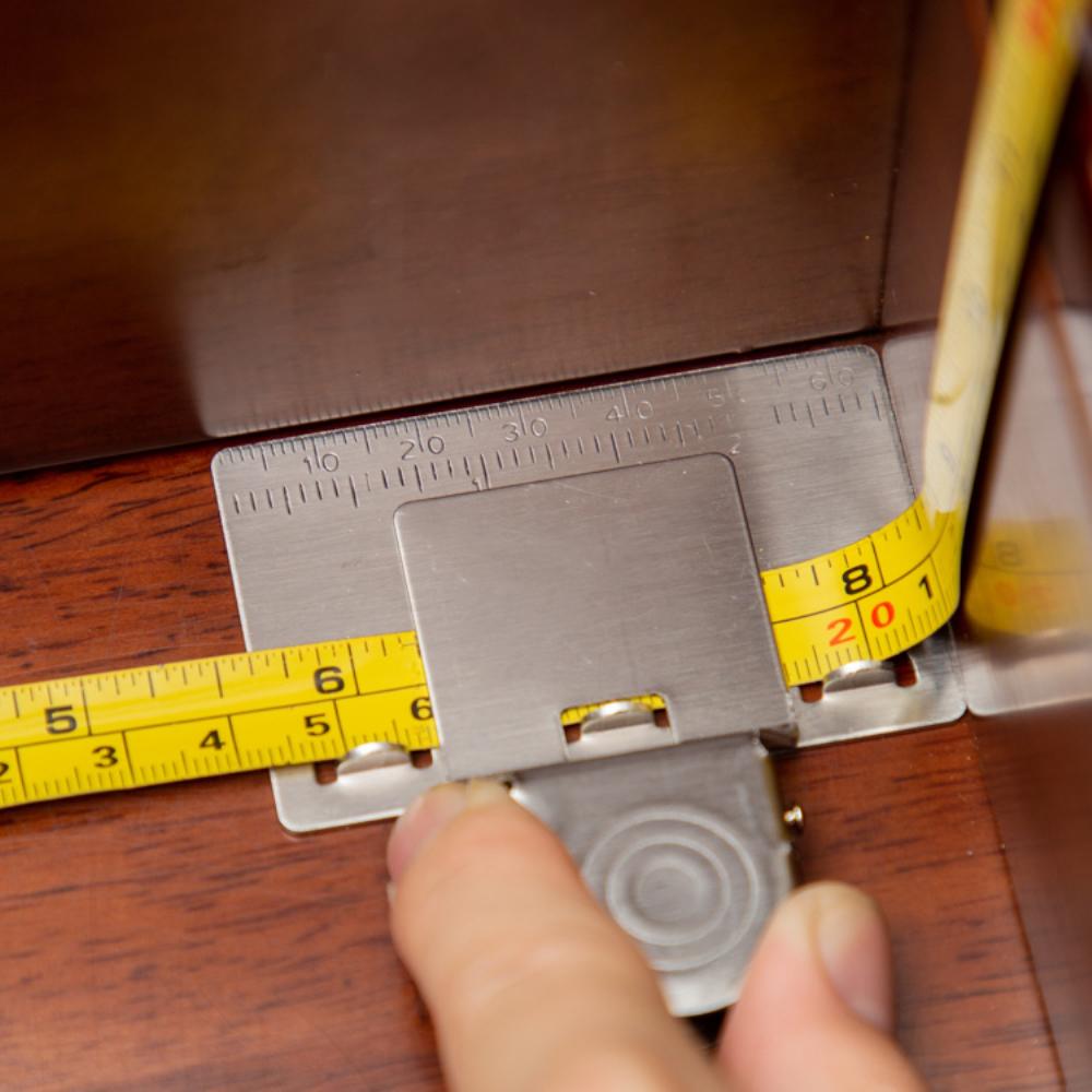 Tape Measure Positioning Clip Tape Measure Auxiliary Clip Portable Stainless Steel Measurement Precision Positioning Tool silver