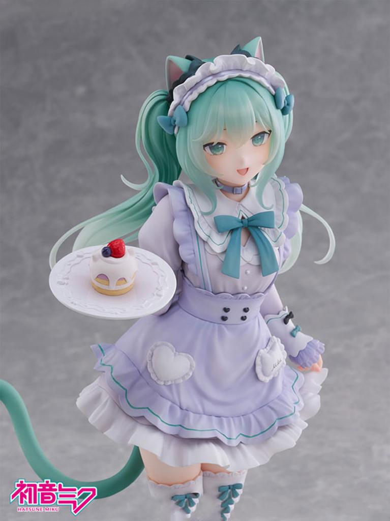 New Hatsune Miku Desktop Cute Action Figure Cat Ears Maid Ver. Cosplay Anime Figurine Kawaii Girl Model