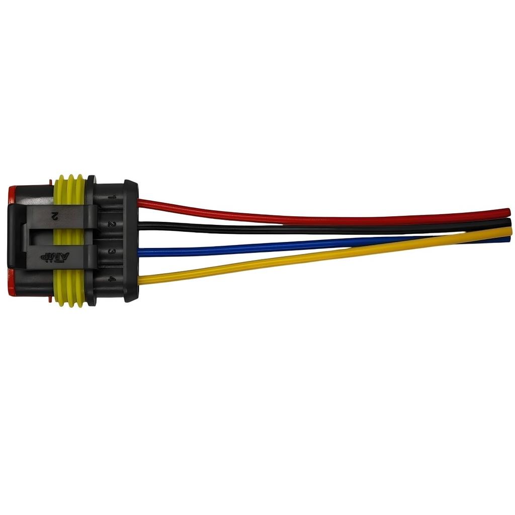 2 pçs conector hermético Superseal 4 pinos À prova d'água