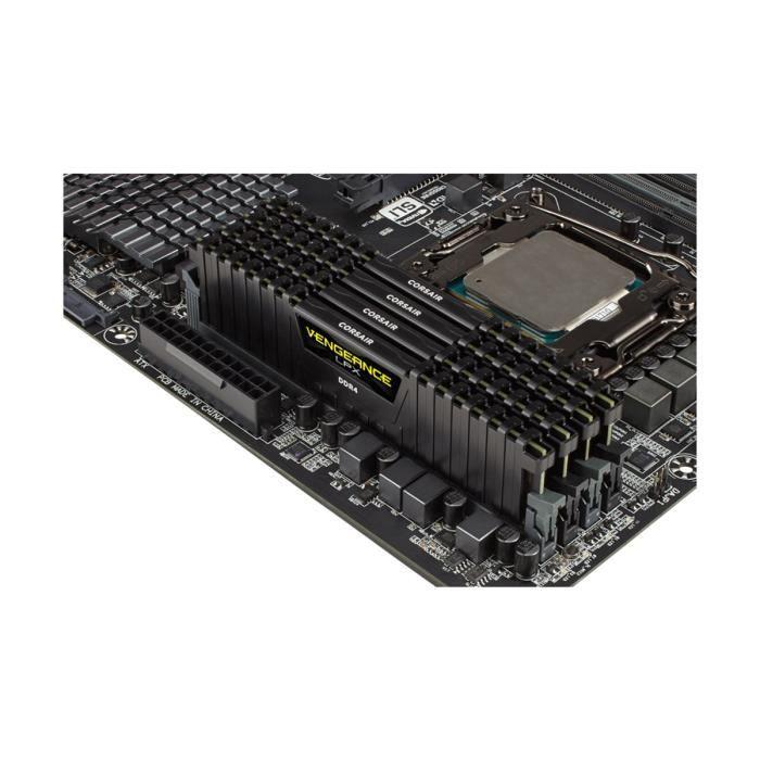 Mémoire RAM - CORSAIR - Vengeance LPX DDR4 - 16GB 2x8GB DIMM - 3200 MHz - 1.35V - Noir (CMK16GX4M2B3200C)