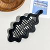 Pinza a Pesce Temperamentale Antiscivolo Satinata con Denti - Accessorio per Capelli Monocolore per Coda di Cavallo, Frangia e Acconciature Raccolte.