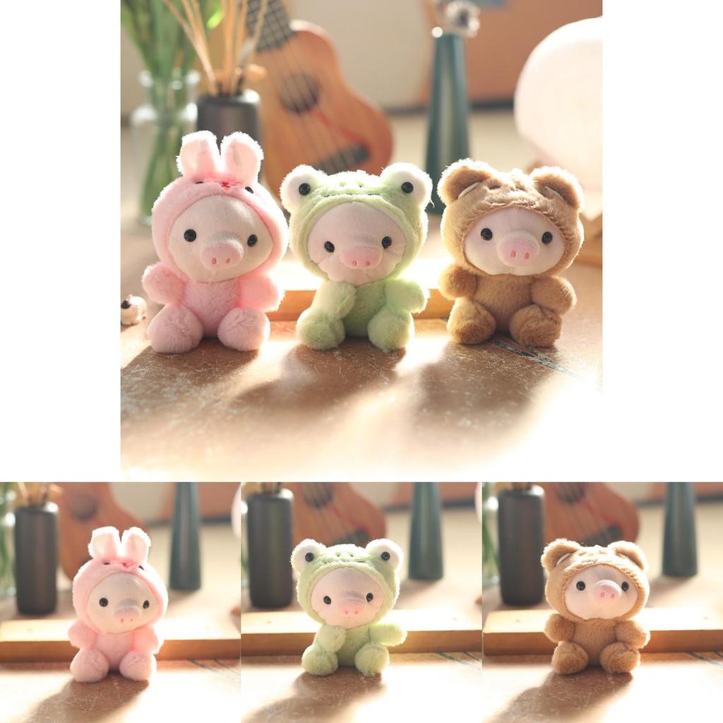 Adorable Pig Plush Keychain Stuffed Animal With Pp Cotton For Backpack Decor