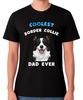 La Maglietta del Papà Border Collie Più Figo di Sempre Regalo per Amante dei Cani Padre Unisex