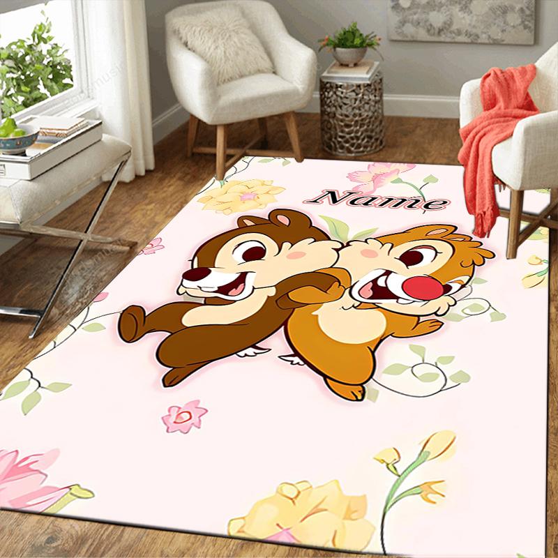 Custom 1Pc Christmas Chip Dale Rug Office Carpet Indoor Outdoor Entrance Doormat Nonslip Soft And Comfortable Living Room D91612