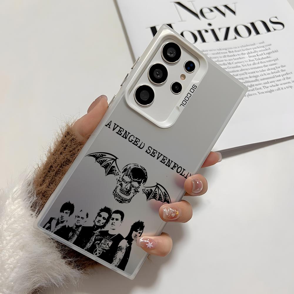 A-Avenged Sevenfold Handyhülle Für Samsung Galaxy S25 S24 S23 S22 S21 Ultra Plus 5G Glänzende TPU Stoßfeste Hülle Geschenk