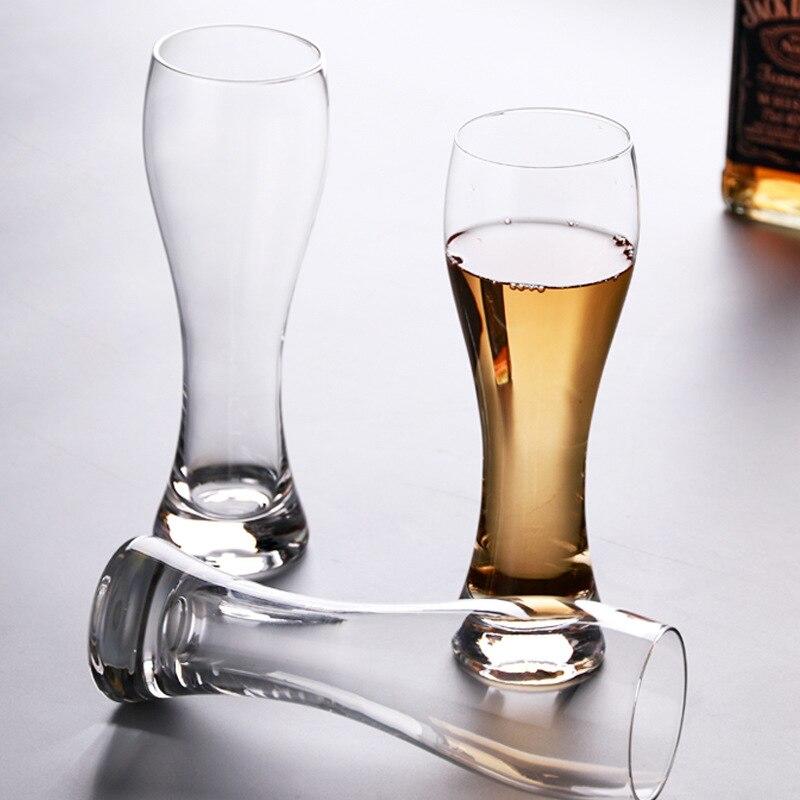 6pcs 350ml classic style clear glass beer bucket red wine cups glass refractory beer bucket whisky glass travel bottle Bar kitchen | old-fashioned gla