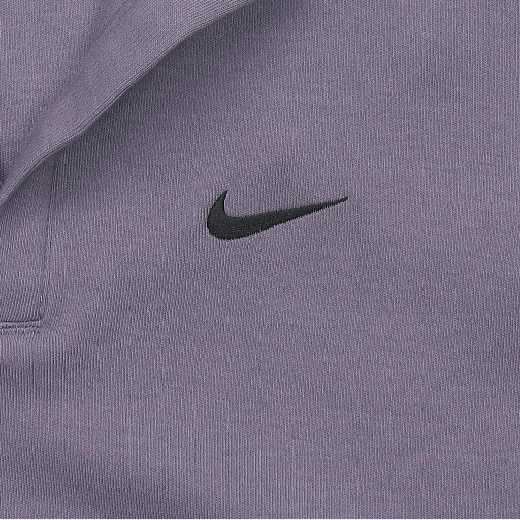Nike Sportswear Essentials Solid Color Casual Pullover Short Sleeve Polo Women Tops Purple DV7885-509