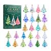 2D Christmas Tree Acrylic Calendar Hanging Ornament for Holiday Home Decor and Winter Gifts