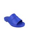 Salvatore Ferragamo Giuneva Logo Embossed Slides Blue
