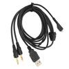 2m 3.5mm Audio Jack Cord with Lighting Gaming Headset Cable for SteelSeries Arctis Daily Use