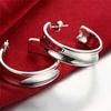 Wholesale 925 Sterling Silver Hoop Earring Beautiful For Women Wild Fashion Earring Wedding Nice High Quality JewelryGood product