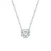 Gorgeous Shiny Choker Necklace Sterling Silver Geometric Cut Sparkling Zircon Pendant Necklace Wedding Jewelry