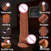 Big Dildo Vibrator Automatic Telescopic Heating Vibrators Penis Suction Cup Dildo Realistic Dildos For Women Sex Toys For Womans