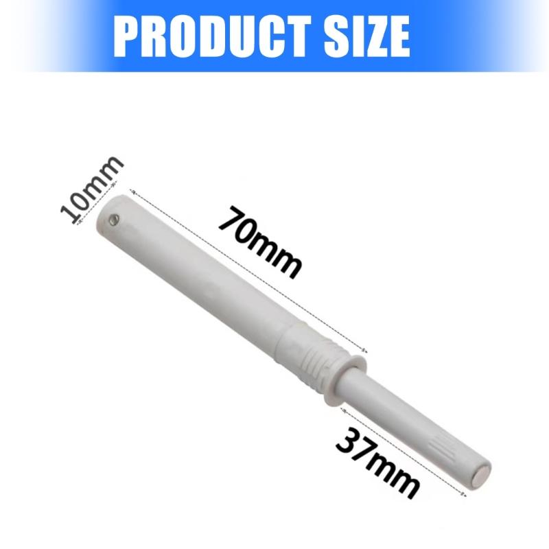 12pcs Magnetic Push Release Cabinet Latches Strong Spring Action For Smooth Touches Open Close Drawer Door