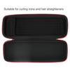 EVA Plastic Hair Tool Storage Bag Portable Shockproof Hair Straightener Storage Bag With Handle Black