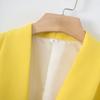 Fashion Style 2024 Summer New Arrival Women's Clothing Elegant All-Matching Sleeveless Stylish Slim Looking Yellow Belt Vest