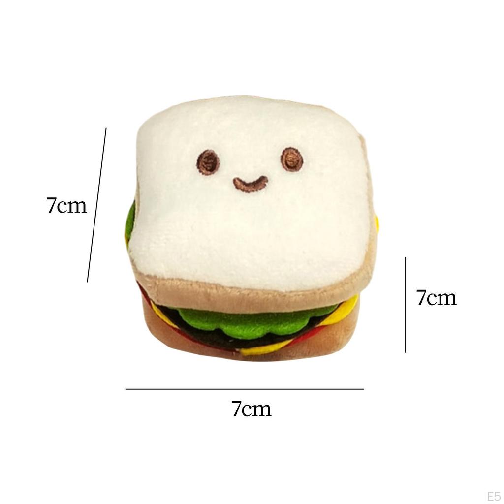 Squeaky Dog Toy Accessories Poratble Cartoon Stuffed Animal for Small Medium Dogs