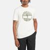 Timberland Outdoor Breathable Casual Short Sleeve T-Shirt Men Tops Vintage-White A42U5-CM9