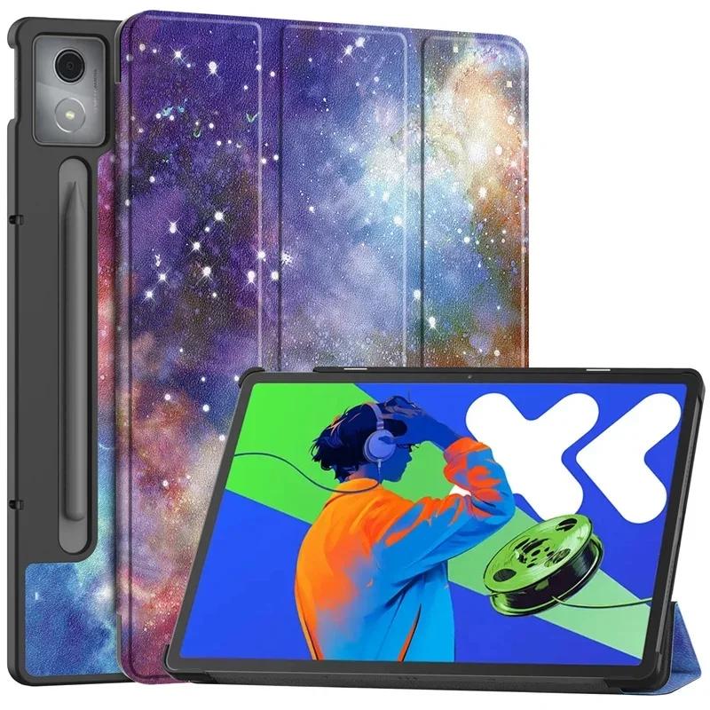 For Xiaoxin Pad Pro 12.7 Tri-Folding Stand Smart Tablet Case for XiaoxinPad Xiaoxin Pad Pro 12.7 Cover funda