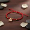 New Year Horse Year Bracelet Fortune Red Rope Weave Bracelet Horse Pendant Bracelet  Girls