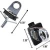 2pcs Universal Butterfly Tie Down Anchors Including Mounting Hardware for Quick Assembly on Various Vehicles Ensuring Cargo Security