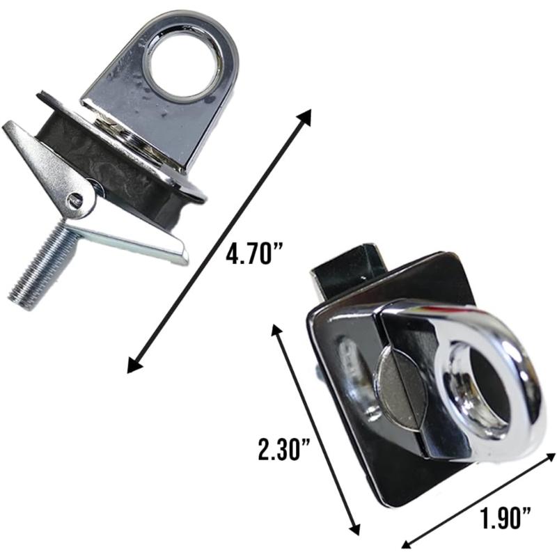 2pcs Universal Butterfly Tie Down Anchors Including Mounting Hardware for Quick Assembly on Various Vehicles Ensuring Cargo Security