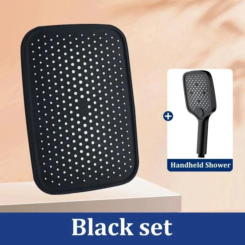 Pressurized Combination Set Shower Head Set Household Square Large Panel Universal Bathroom Large Water Shower