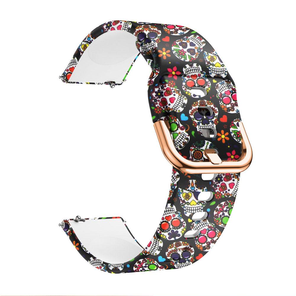 20mm Belt Printing Silicone Watchband Strap For HUAWEI WATCH GT 2 42mm Bracelet wristBand Strap for Huami Amazfit BIP Youth Lite