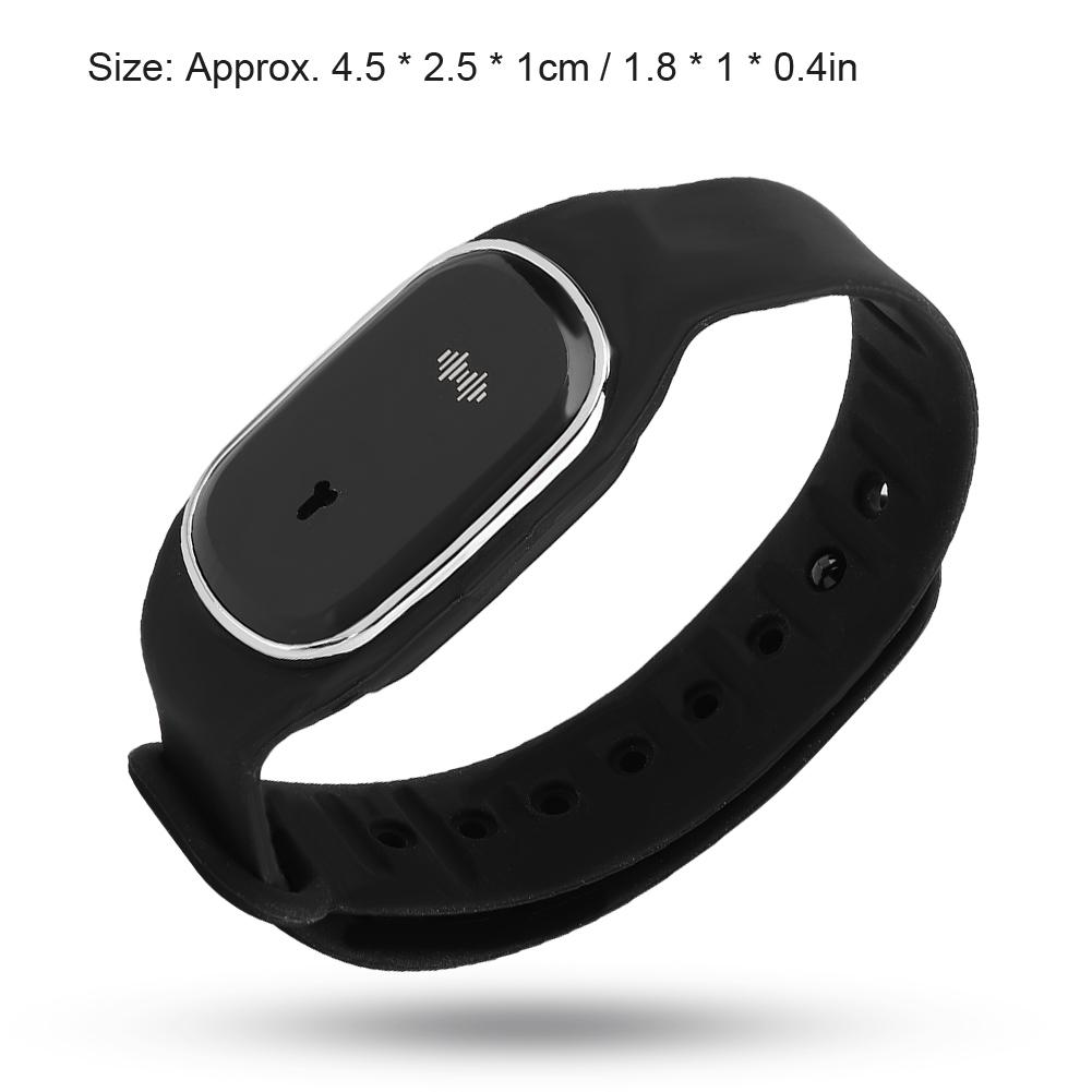 Sommer Armband Wiederaufladbares Intelligentes Mückenabwehr Wasserdichtes Armband (Schwarz)