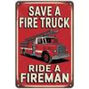 Retro Metal Wall Art Decor Tin Sign Plaque for Garage Living Room Bedroom