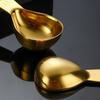2Pcs Stainless Steel Coffee Bean Measuring Spoon Powder Scoop with Graduated Scale 30ml 15ml Baking Tools