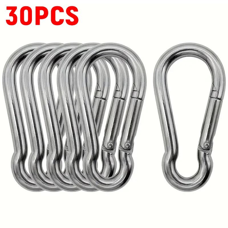 1-100pcs Mini Carabiner Keychain Alluminum Alloy D-ring Buckle Spring Carabiner Snap Hook Clip Keychains Outdoor Camping Tool