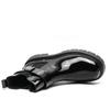 Men's British-Style Patent Leather Chelsea Boots, Buckle Detail 4CM Elevator Design for Formal Events/Daily Commute/Office Wear