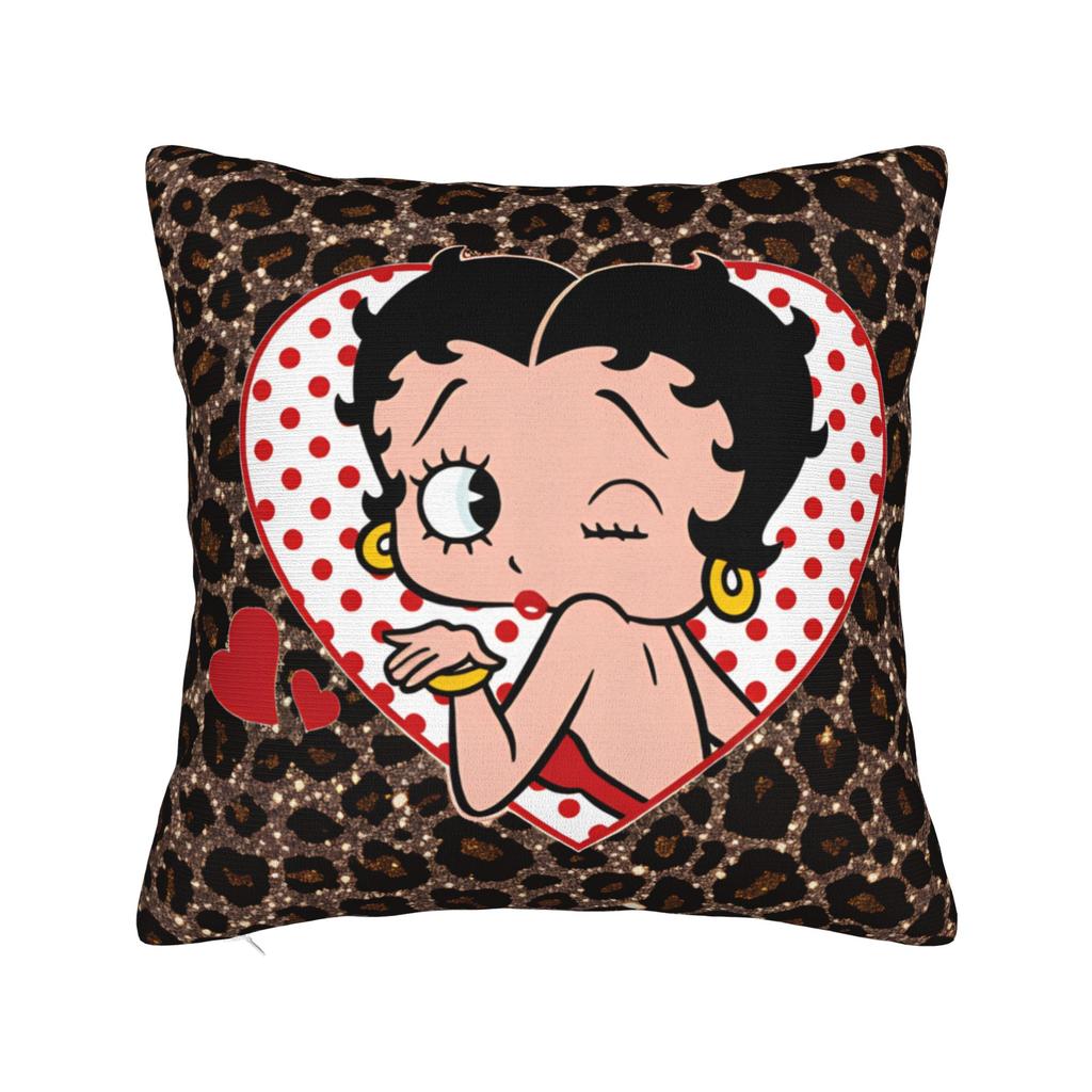 B-Bettys Boops Federa Cuscino Carina Divertente Copricuscino Personalizzato Per Divano Letto Camera da Letto