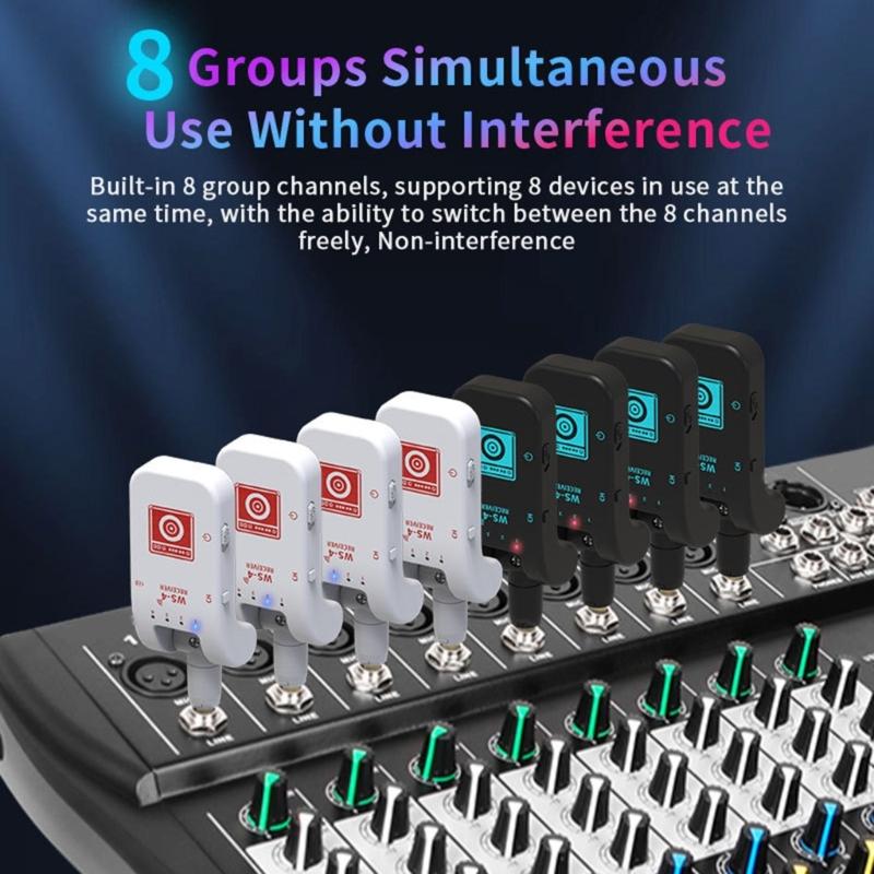 Wireless Guitar Transmitters Receiver 2.4GHz Sound Wireless Transmitters Receiver
