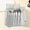 8-Piece Animal Hair Makeup Brush Set for Beginners - Complete Eye Shadow Tools
