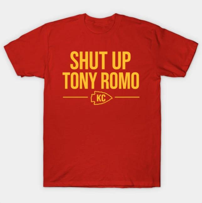 Shut up Tony Romo KC T-Shirt M