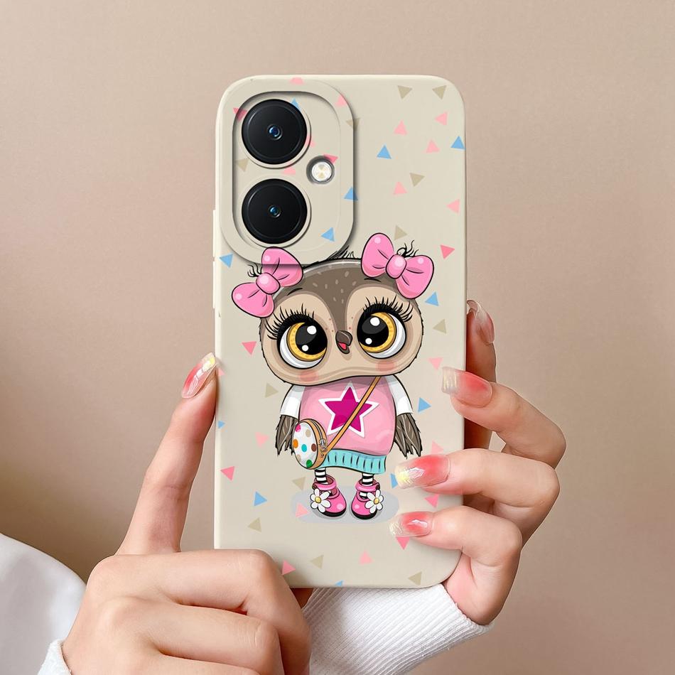 For Vivo Y27 4G 5G Phone Case Love Heart Soft Smooth Liquid Silicone Camera Protection Back Cover For Vivo Y 27 Funda Shell