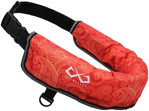 

JES-BASARO (Jess Basaro) Manual Inflatable Life Jacket for Fishing, Adult/Child Size, Waist Belt Type, Made in Japan, B-Life-Jac-MN/AT, Japanese Instr